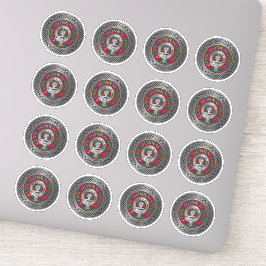 Clan Donnachaidh | Robertson Wappen & Tartan Knot Aufkleber