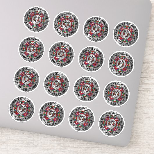 Clan Donnachaidh | Robertson Wappen & Tartan Knot Aufkleber (Detail)