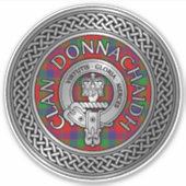 Clan Donnachaidh | Robertson Wappen & Tartan Knot Aufkleber (Vorderseite)