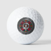 Clan Donnachaidh | Robertson Wappen & Tartan Knot Golfball (Vorderseite)