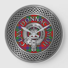 Clan Donnachaidh | Robertson Wappen & Tartan Knot Große Wanduhr