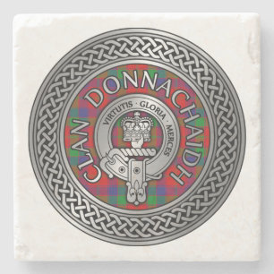 Clan Donnachaidh Robertson Wappen & Tartan Knote Steinuntersetzer