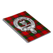 Clan Donnachaidh (Robertson) Wappen & Tartan Notizblock (Rechte Seite)