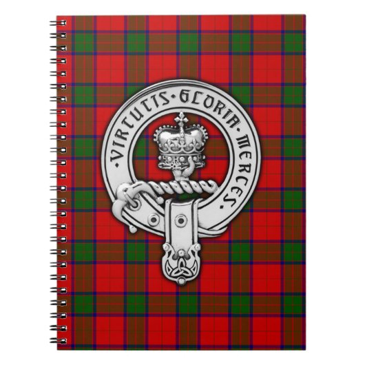 Clan Donnachaidh (Robertson) Wappen & Tartan Notizblock (Vorderseite)