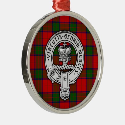 Clan Donnachaidh (Robertson) Wappen & Tartan Ornament Aus Metall (Rechts)