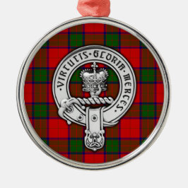 Clan Donnachaidh (Robertson) Wappen & Tartan Ornament Aus Metall