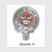 Clan Donnachaidh | Robertson Wappen & Tartan Stick Aufkleber (Blatt)