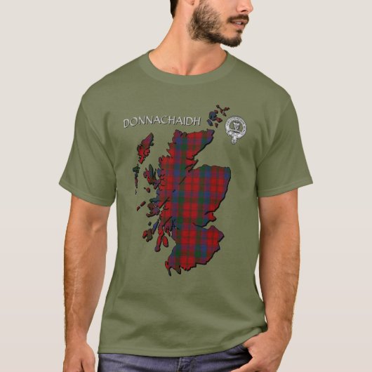 Clan Donnachaidh (Robertson) Wappen & Tartan T-Shirt (Vorderseite)