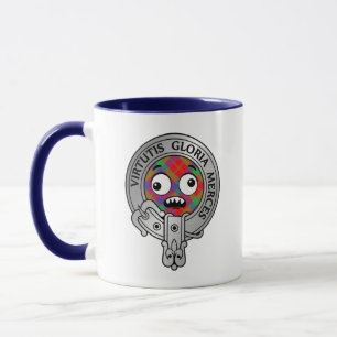 Clan Donnachaidh Robertson Wappen & Tartan Tasse