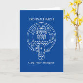 Clan Donnachaidh (Robertson) Wappen & War Cry Karte (Gelbe Blume)