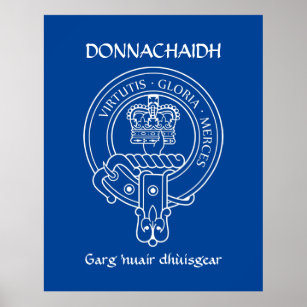 Clan Donnachaidh (Robertson) Wappen & War Cry Poster