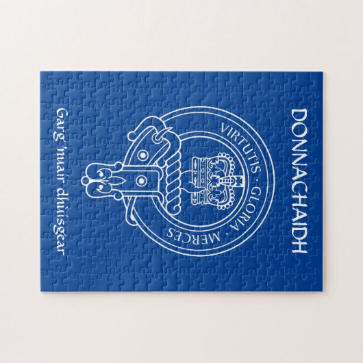 Clan Donnachaidh (Robertson) Wappen & War Cry Puzzle (Horizontal)