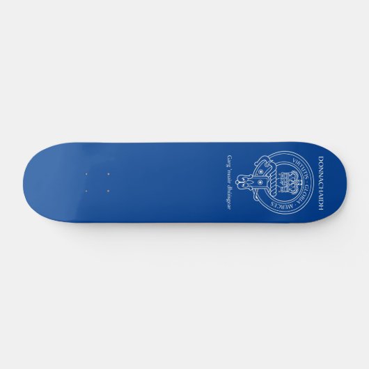 Clan Donnachaidh (Robertson) Wappen & War Cry Skateboard (Horizontal)