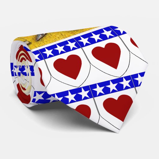 Clan-Douglas-archie-Krawatte mit Herzen Krawatte (Gerollt)