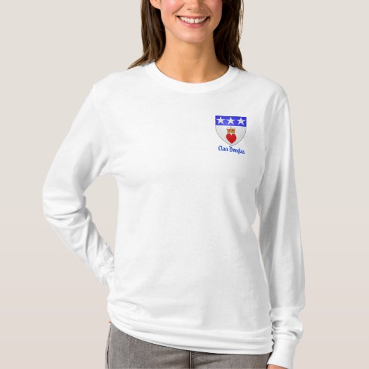 Clan-Douglas-Damen langes Sleave T-Shirt (Vorderseite)