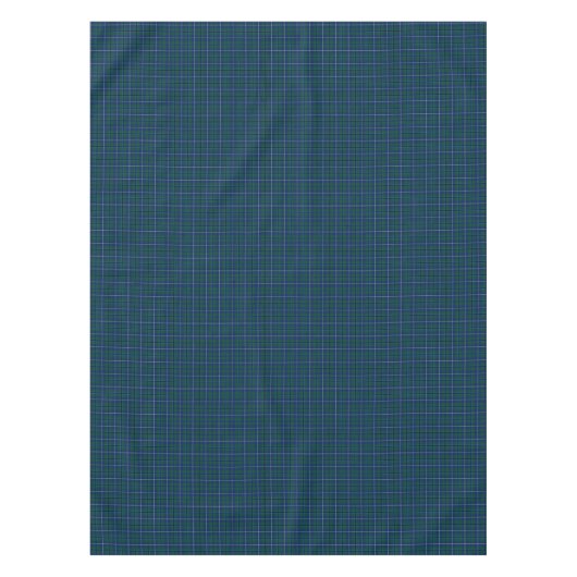Clan Douglas Dark Green Modern Scottish Tartan Tischdecke (Vorderseite)
