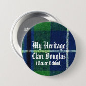 Clan-Douglas-ErbAbzeichen, zeigen Ihre Farben! Button (Vorne & Hinten)