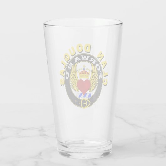 Clan Douglas "FORWARD" 16oz Glass Tumbler (Rückseite)