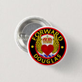 Clan Douglas "FORWARD" Button Abzeichen (klein) (Vorne & Hinten)