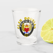 Clan Douglas "FORWARD" Shotglas Schnapsglas (Vorderseite)
