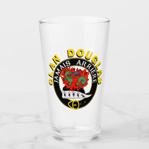 Clan Douglas "Jamais Arrière" 16oz Glass Tumbler