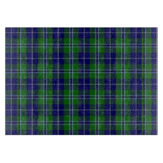 Clan Douglas Kariert Glass Cutting Board Schneidebrett (Vorderseite)