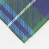 Clan Douglas Kariert Green Black Tartan Karo Fleecedecke (Ecke)