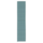 Clan Douglas Light Green und Blue Ancient Tartan Kurzer Tischläufer (Vorderseite)