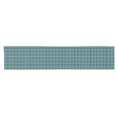 Clan Douglas Light Green und Blue Ancient Tartan Kurzer Tischläufer (Horizontal)