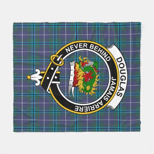 Clan Douglas Modern Tartan Kariert Fleecedecke (Vorderseite (Horizontal))