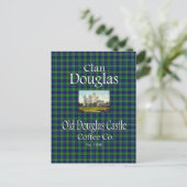 Clan Douglas Old Douglas Castle Coffee Co. Postkarte (Stehend Vorderseite)