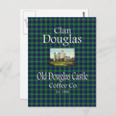 Clan Douglas Old Douglas Castle Coffee Co. Postkarte (Vorne/Hinten)