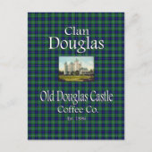Clan Douglas Old Douglas Castle Coffee Co. Postkarte (Vorderseite)