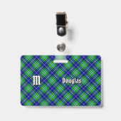 Clan Douglas Tartan Ausweis (Vorderseite mit Clip)
