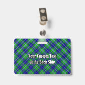Clan Douglas Tartan Ausweis (Rückseite mit Clip)