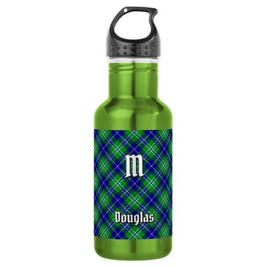 Clan Douglas Tartan Edelstahlflasche (Vorderseite)