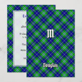 Clan Douglas Tartan Einladung (Vorne/Hinten)