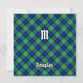 Clan Douglas Tartan Einladung (Vorderseite)