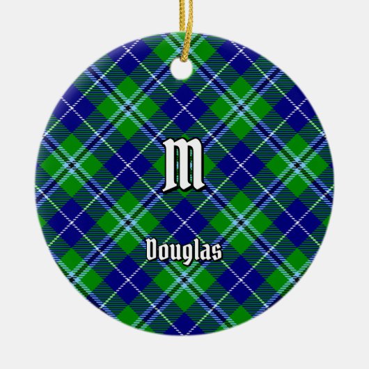 Clan Douglas Tartan Keramik Ornament (Vorne)