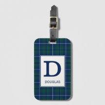 Clan Douglas Tartan Mit Monogramm