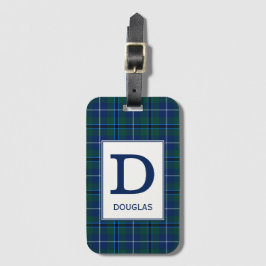 Clan Douglas Tartan Mit Monogramm Gepäckanhänger