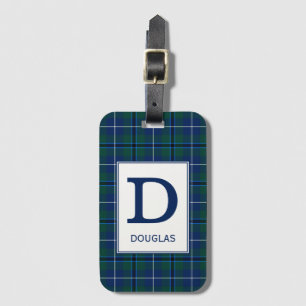 Clan Douglas Tartan Mit Monogramm Gepäckanhänger