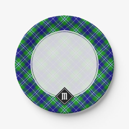 Clan Douglas Tartan Pappteller (Vorderseite)