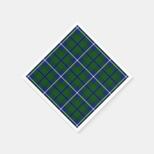 Clan Douglas Tartan Serviette (Ecke)