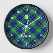 Clan Douglas Tartan Uhr (Vorderseite)