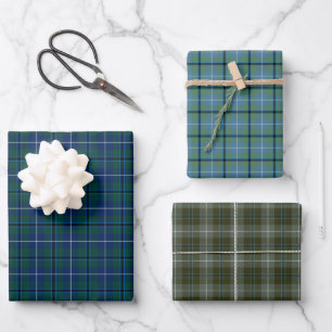Clan Douglas Tartan Variationen Geschenkpapier Set