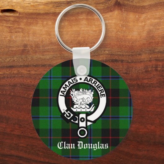 Clan Douglas Tartan Wappen Schlüsselanhänger (Vorderseite)