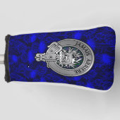 Clan Douglas Wappen & Tartan auf Thistle Golf Headcover (Vorderseite)