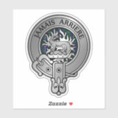 Clan Douglas Wappen & Tartan Aufkleber (Blatt)
