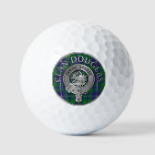Clan Douglas Wappen & Tartan Golfball (Vorderseite)